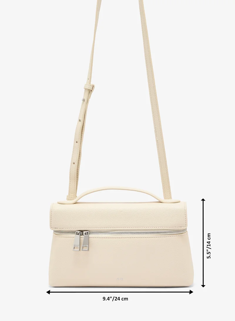 JW PEI Grainy leather White Thea Top Handle Vanity Bag for Women | Best Price UAE